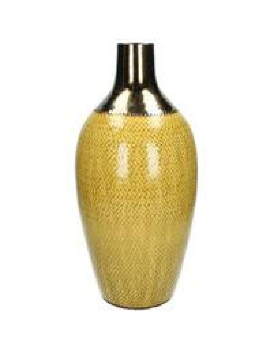 Vase handmade yellow
