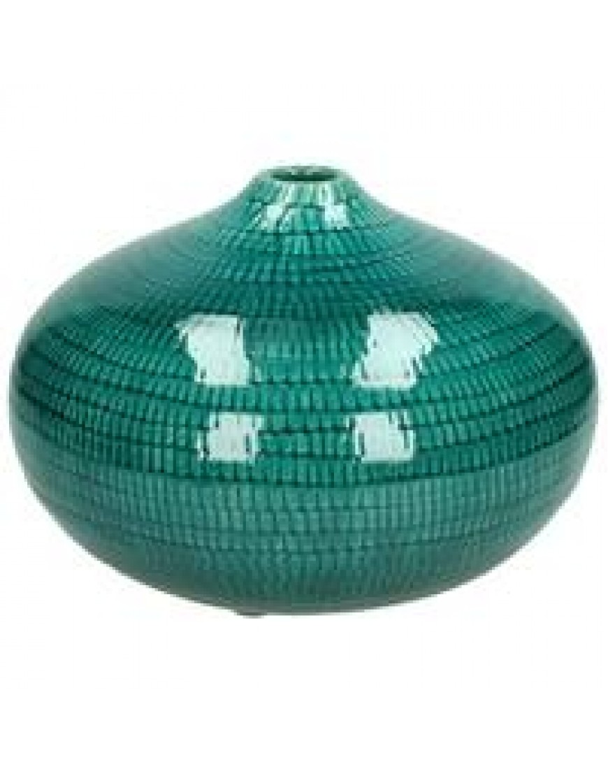 Vase handmade petrol